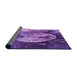 Thickness of Patterned Purple Rug, pat1354pur