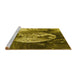 Sideview of Machine Washable Transitional Orange Gold Rug, wshpat1354yw