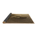 Thickness of Patterned Bronze Brown Rug, pat1355brn