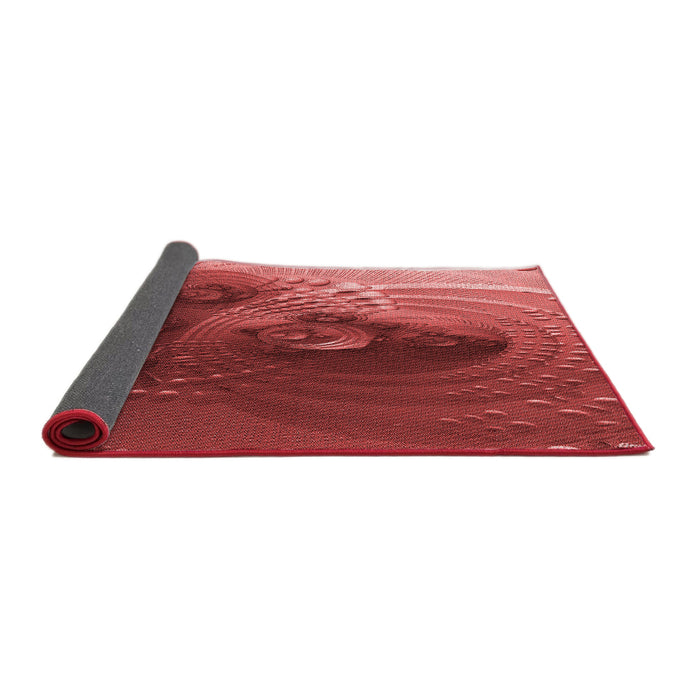 Thickness of Patterned Red Rug, pat1355rd