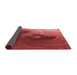 Thickness of Patterned Red Rug, pat1355rd