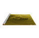 Sideview of Machine Washable Transitional Orange Gold Rug, wshpat1355yw