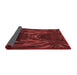 Thickness of Patterned Red Rug, pat1356rd