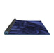 Thickness of Patterned Blue Rug, pat1357blu