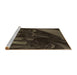 Sideview of Machine Washable Transitional Midnight Gray Rug, wshpat1357brn