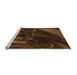 Sideview of Machine Washable Transitional Saddle Brown Rug, wshpat1357org