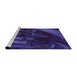 Sideview of Machine Washable Transitional Midnight Blue Rug, wshpat1357pur