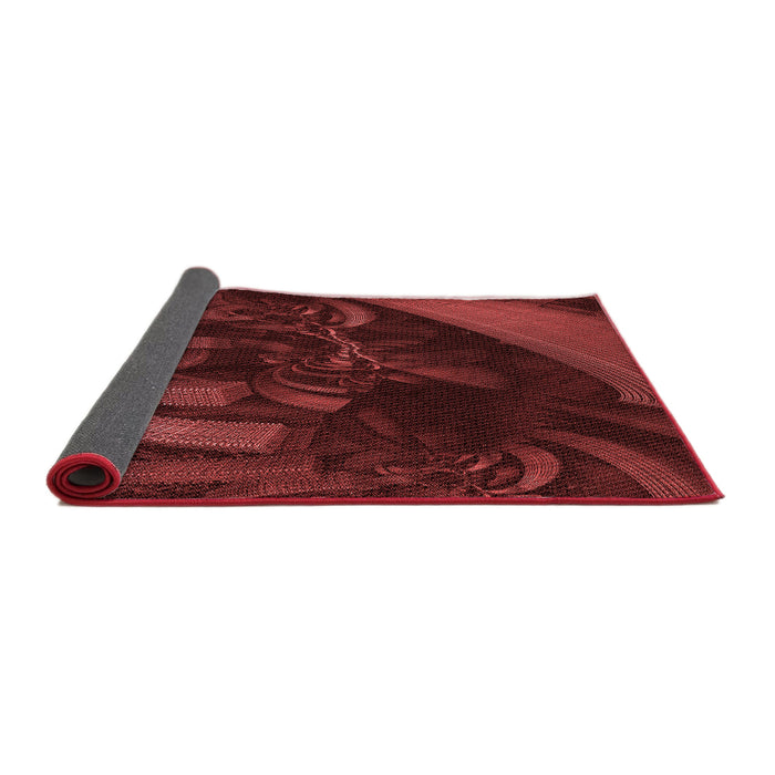 Thickness of Patterned Red Rug, pat1357rd