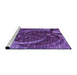 Sideview of Machine Washable Transitional Bright Purple Rug, wshpat1358pur