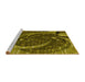 Sideview of Machine Washable Transitional Bakers Brown Rug, wshpat1358yw