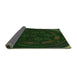 Thickness of Patterned Black Rug, pat1359grn