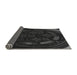 Thickness of Patterned Midnight Gray Rug, pat1359gry