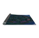 Thickness of Patterned Blue Rug, pat1359lblu