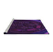 Sideview of Machine Washable Transitional Deep Purple Rug, wshpat1359pur