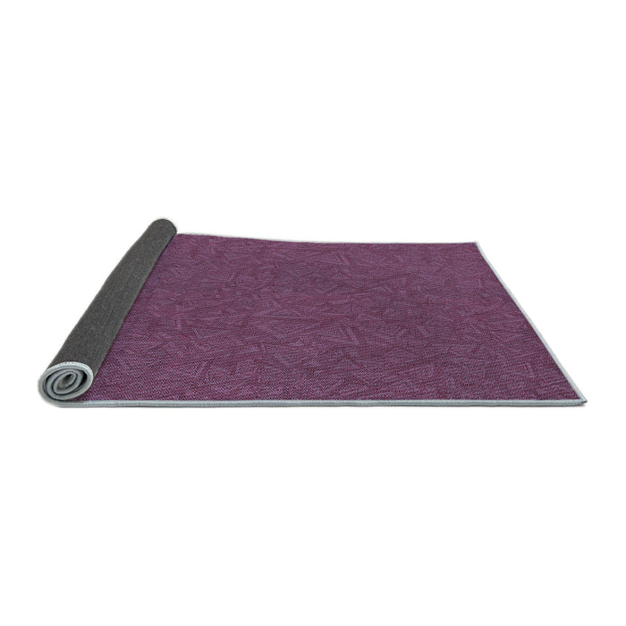 Thickness of Patterned Orchid Purple Rug, pat136lblu