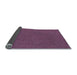 Thickness of Patterned Orchid Purple Rug, pat136lblu