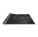 Thickness of Patterned Midnight Gray Rug, pat1360gry