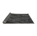 Thickness of Patterned Charcoal Black Rug, pat1362gry