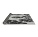 Thickness of Patterned Silver Gray Rug, pat1363gry