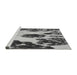 Sideview of Machine Washable Transitional Silver Gray Rug, wshpat1363gry