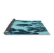 Thickness of Patterned Blue Rug, pat1363lblu