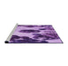 Sideview of Machine Washable Transitional Violet Purple Rug, wshpat1363pur