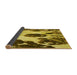 Thickness of Patterned Bright Gold Yellow Rug, pat1363yw