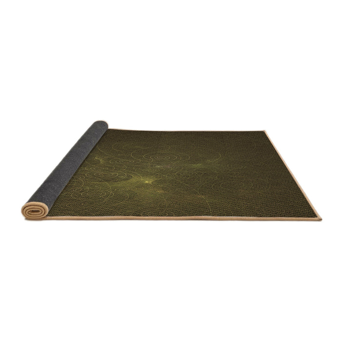 Thickness of Patterned Oak Brown Rug, pat1364brn