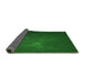 Thickness of Patterned Deep Emerald Green Rug, pat1364grn