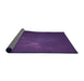 Thickness of Patterned Purple Violet Purple Rug, pat1364pur