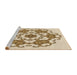 Sideview of Machine Washable Transitional Golden Blonde Gold Rug, wshpat1365brn