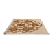 Sideview of Machine Washable Transitional Golden Blonde Gold Rug, wshpat1365org