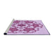 Sideview of Machine Washable Transitional Medium Orchid Purple Rug, wshpat1365pur