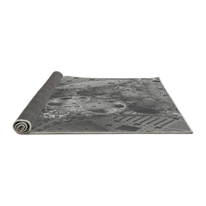Thickness of Patterned Gray Rug, pat1366gry