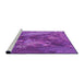 Sideview of Machine Washable Transitional Crimson Purple Rug, wshpat1366pur