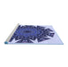 Sideview of Machine Washable Transitional Blue Rug, wshpat1367blu