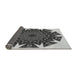 Thickness of Patterned Silver Gray Rug, pat1367gry