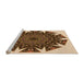 Sideview of Machine Washable Transitional Red Brown Rug, wshpat1367org