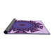 Thickness of Patterned Mauve Purple Rug, pat1367pur