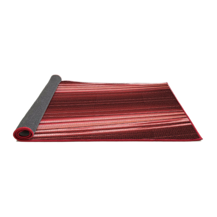 Thickness of Patterned Red Rug, pat137rd