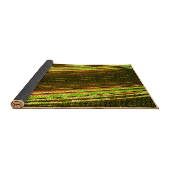 Thickness of Patterned Red Rug, pat137yw