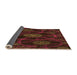 Thickness of Patterned Saddle Brown Rug, pat1370org