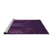 Sideview of Machine Washable Transitional Deep Purple Rug, wshpat1371pur