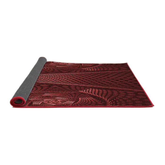 Thickness of Patterned Red Rug, pat1371rd