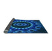 Thickness of Patterned Blue Rug, pat1374lblu