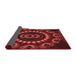 Thickness of Patterned Crimson Red Rug, pat1374rd