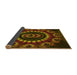 Thickness of Patterned Dark Bisque Brown Rug, pat1374yw