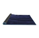 Thickness of Patterned Night Blue Rug, pat1375blu