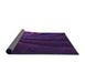 Thickness of Patterned Dark Purple Rug, pat1375pur