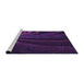 Sideview of Machine Washable Transitional Dark Purple Rug, wshpat1375pur